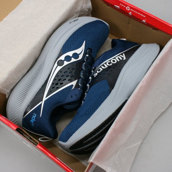 Saucony Men\'s 11.5 Ride-17 Tide Silver Blue Running Shoes Sneakers - S20924-106 main image 4